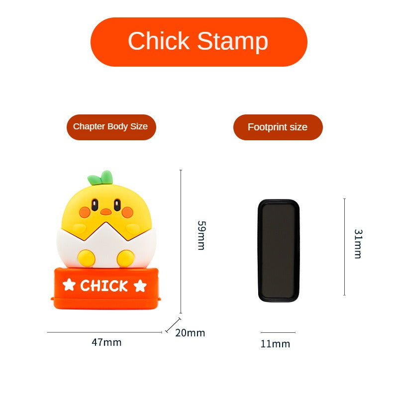 Cartoon Animal Kids Name Stamp