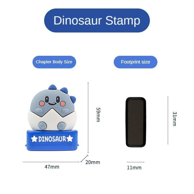 Cartoon Animal Kids Name Stamp