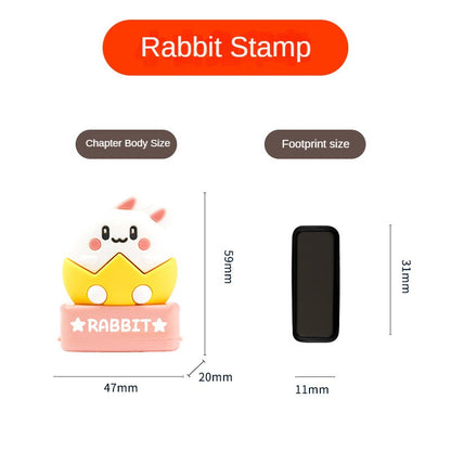 Cartoon Animal Kids Name Stamp